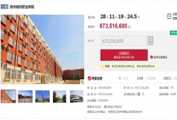 郑州城市职业学院拟拍卖 起拍价6.7亿多元