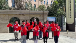 喜迎国庆，志愿社区行 ——郑州经开区滨河第二小学迎国庆志愿者活动