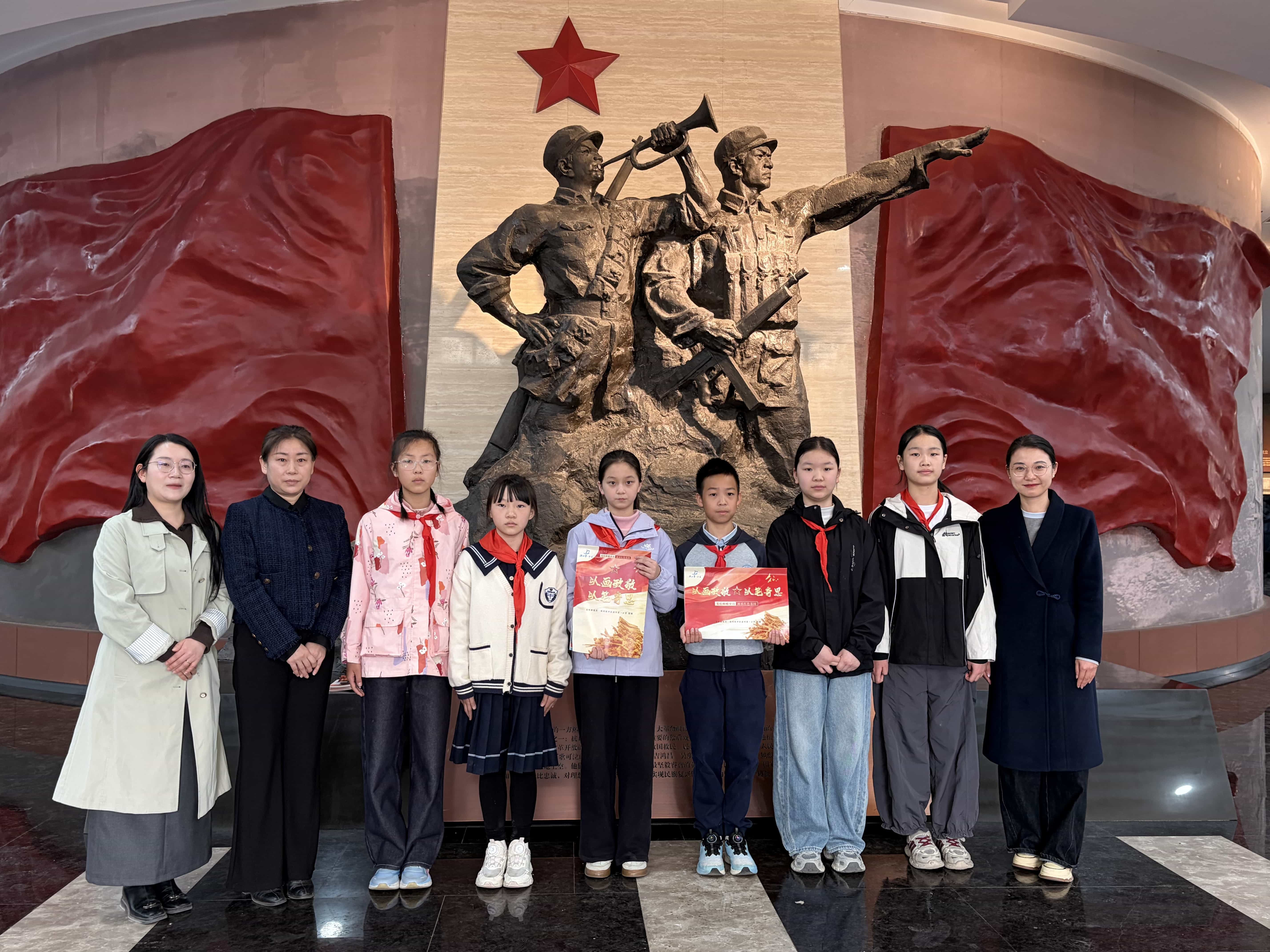 以画寄情，薪火相传 郑州经开区滨河第一小学开展清明节红色思政教育活动